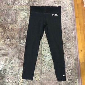 VS PINK Yoga Lace Waistband Leggings